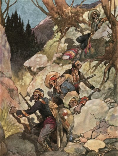 The stampede of the smugglers by René Bull